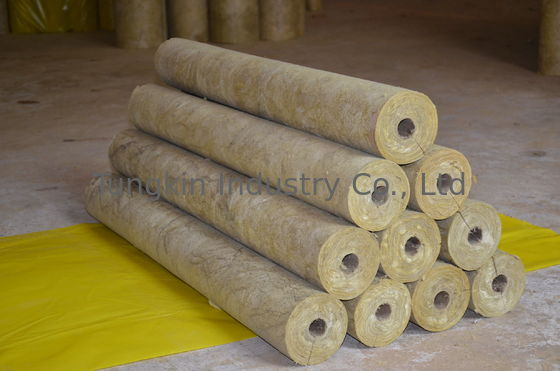 Vật liệu cách nhiệt ống stonewool mật độ cao chịu nhiệt ISO CE