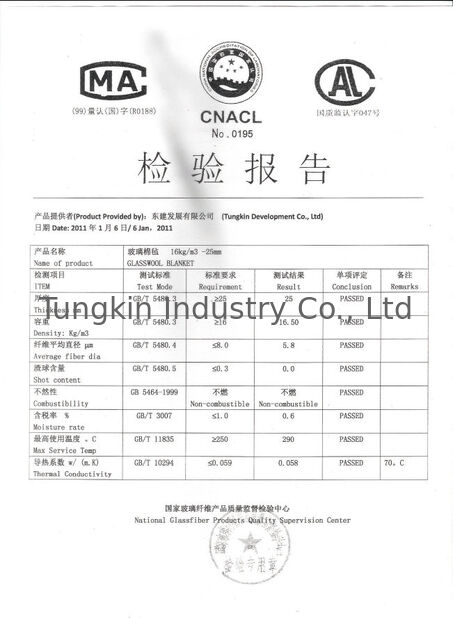 Trung Quốc TUNGKIN INDUSTRY Co.Ltd Chứng chỉ