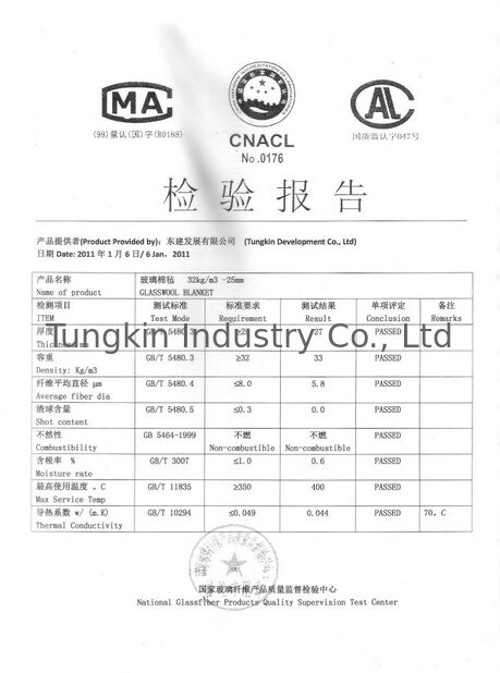 Trung Quốc TUNGKIN INDUSTRY Co.Ltd Chứng chỉ