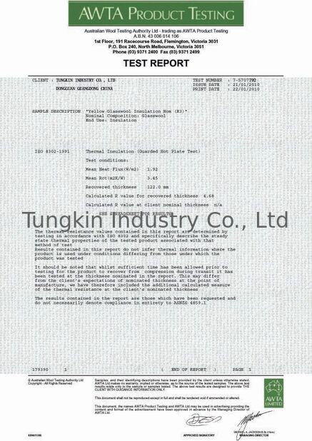Trung Quốc TUNGKIN INDUSTRY Co.Ltd Chứng chỉ