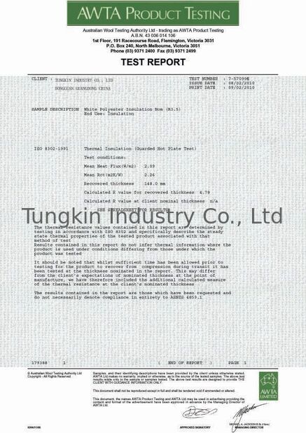 Trung Quốc TUNGKIN INDUSTRY Co.Ltd Chứng chỉ