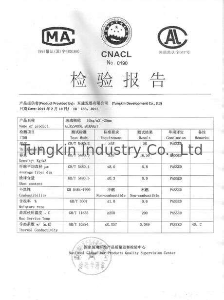 Trung Quốc TUNGKIN INDUSTRY Co.Ltd Chứng chỉ